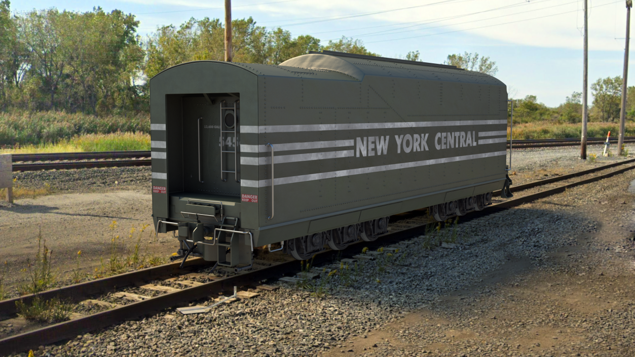 New York Central Railroad Boxcar 3D