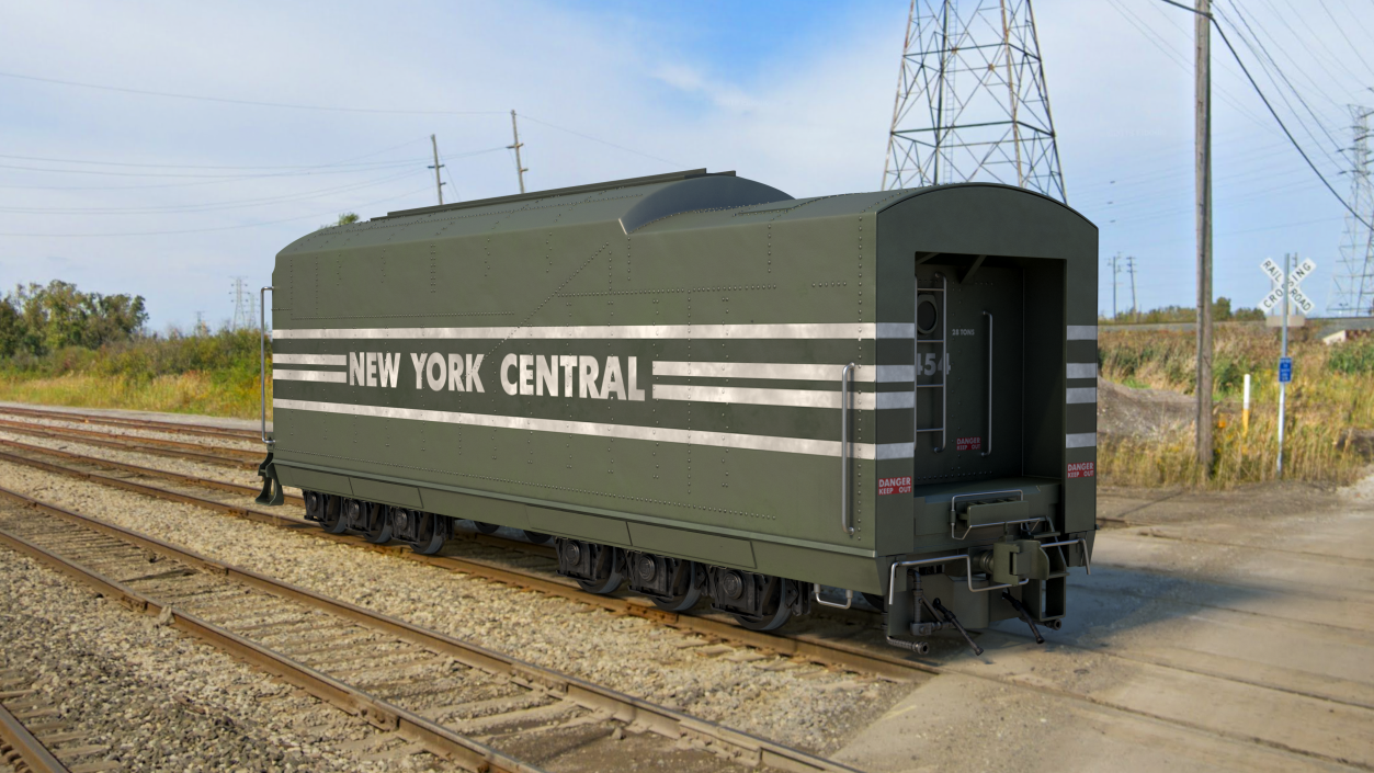 New York Central Railroad Boxcar 3D