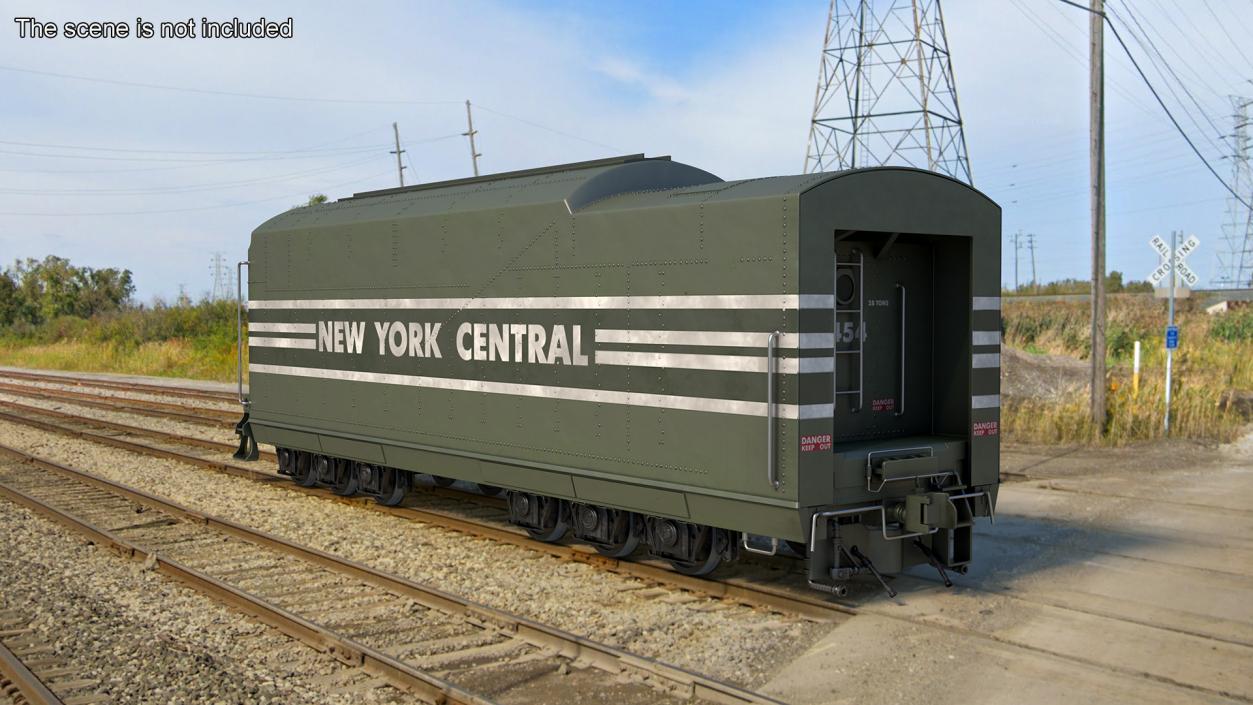 New York Central Railroad Boxcar 3D