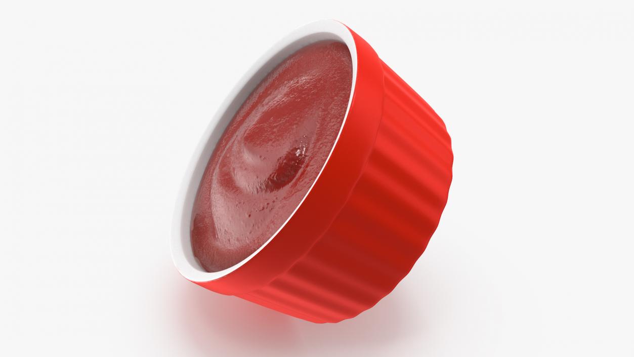 3D model Tomato Ketchup In Red Gravy Boat(1)