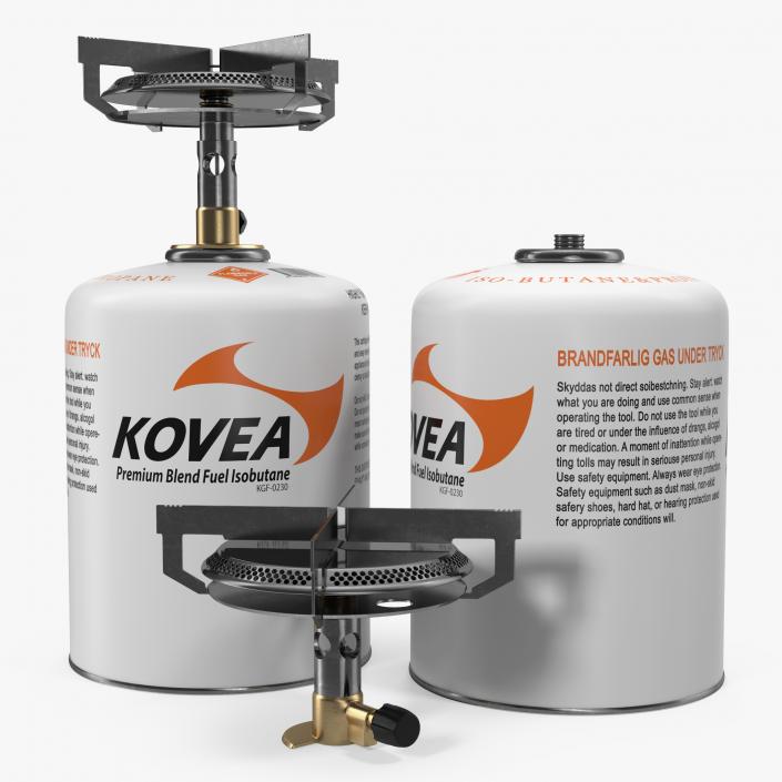 3D Mini Camping Gas Stove Kovea model