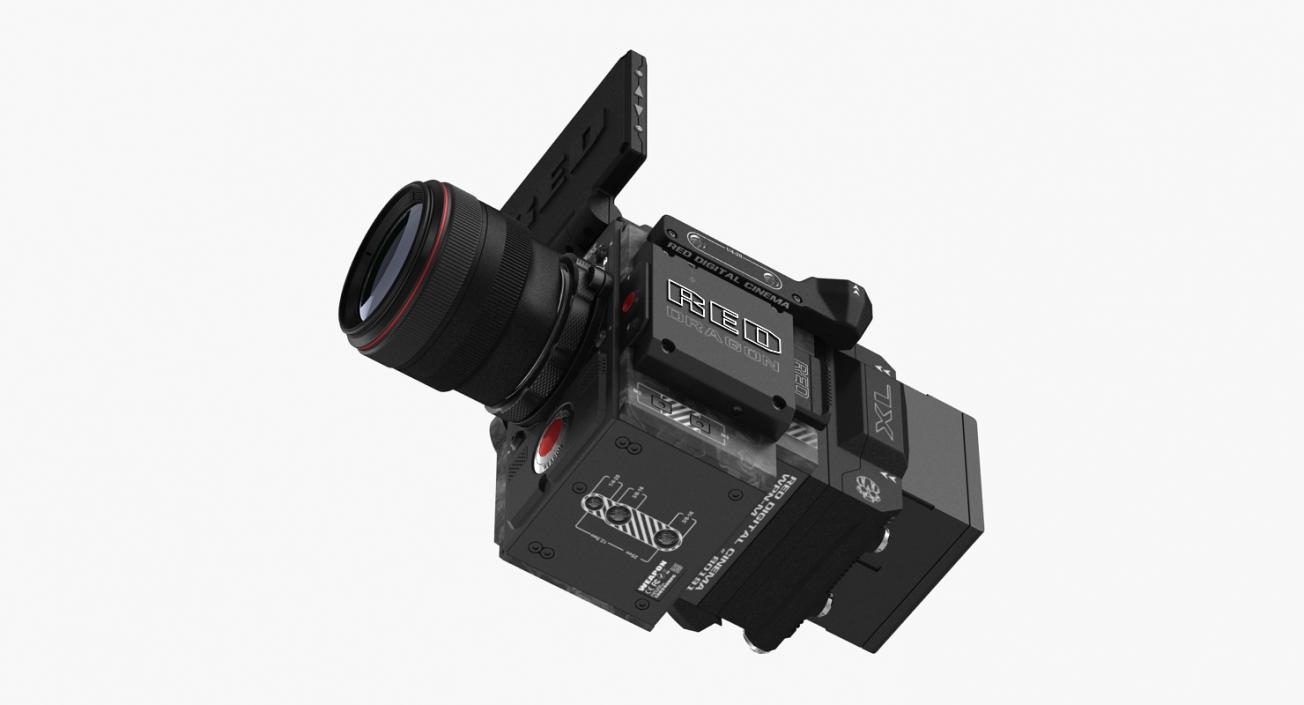 3D Movie Camera Red Weapon Dragon 6k model