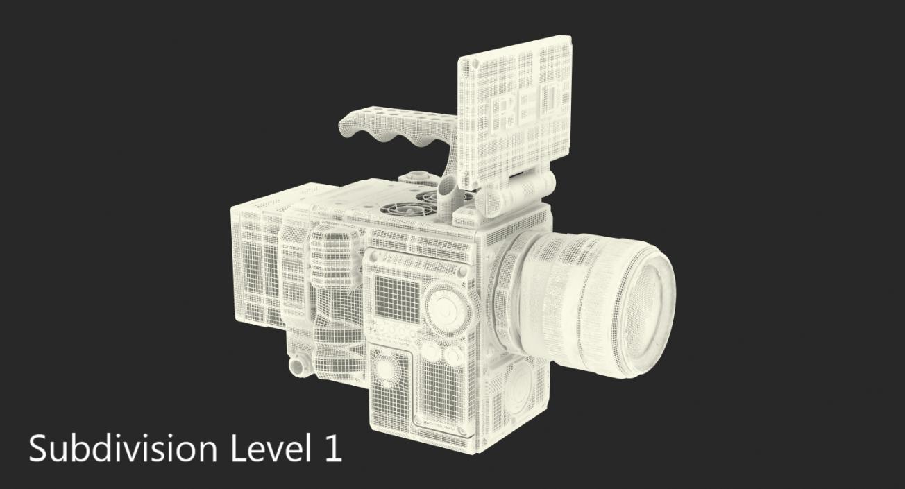 3D Movie Camera Red Weapon Dragon 6k model