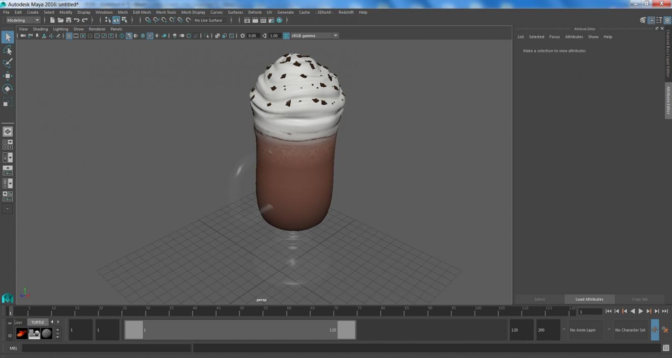 3D Irish Glass Hot Chocolate with Cream