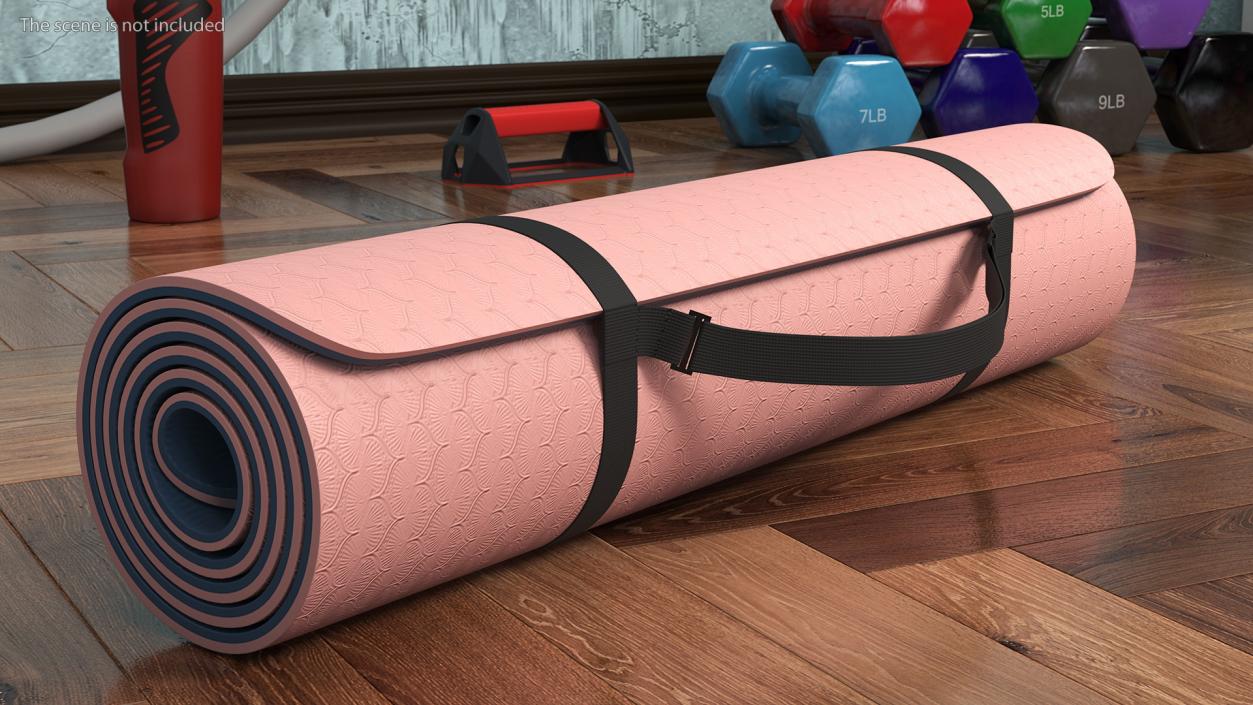 3D Yoga Mat Twisted Pink