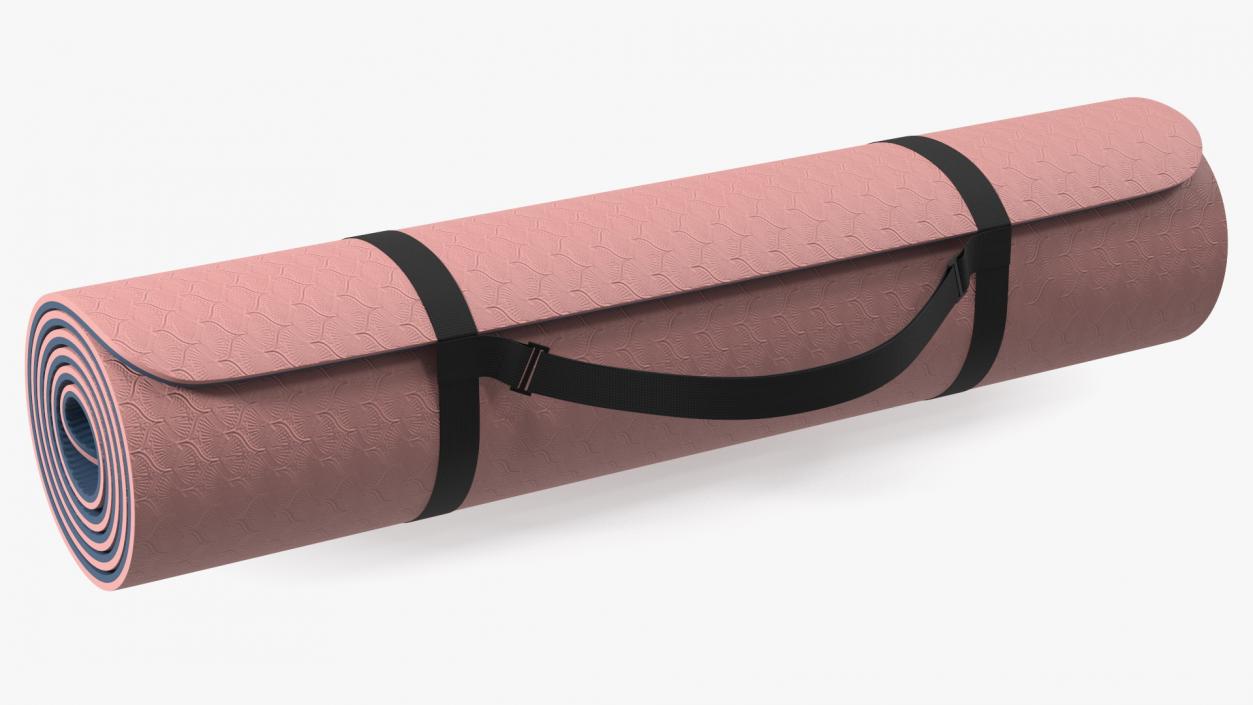 3D Yoga Mat Twisted Pink