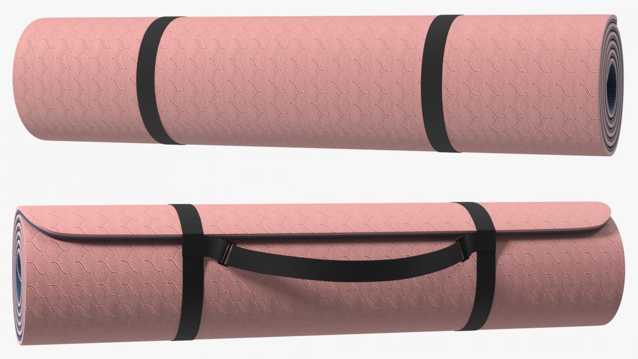 3D Yoga Mat Twisted Pink