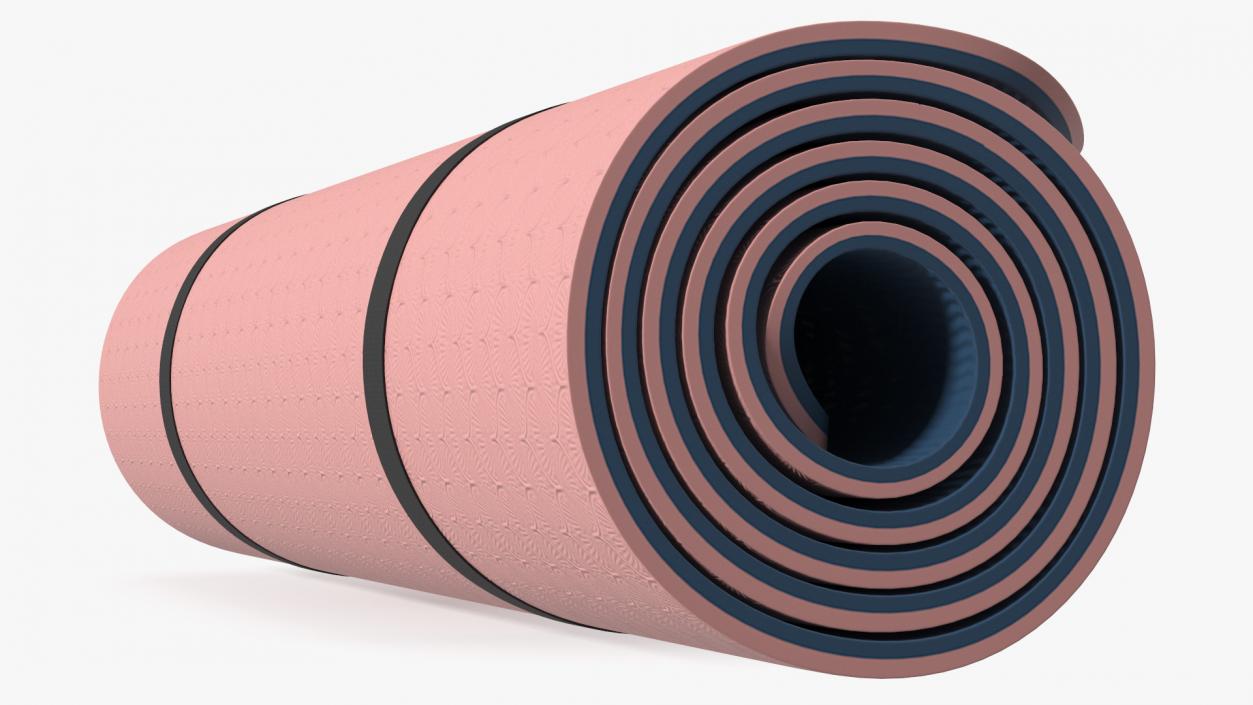 3D Yoga Mat Twisted Pink