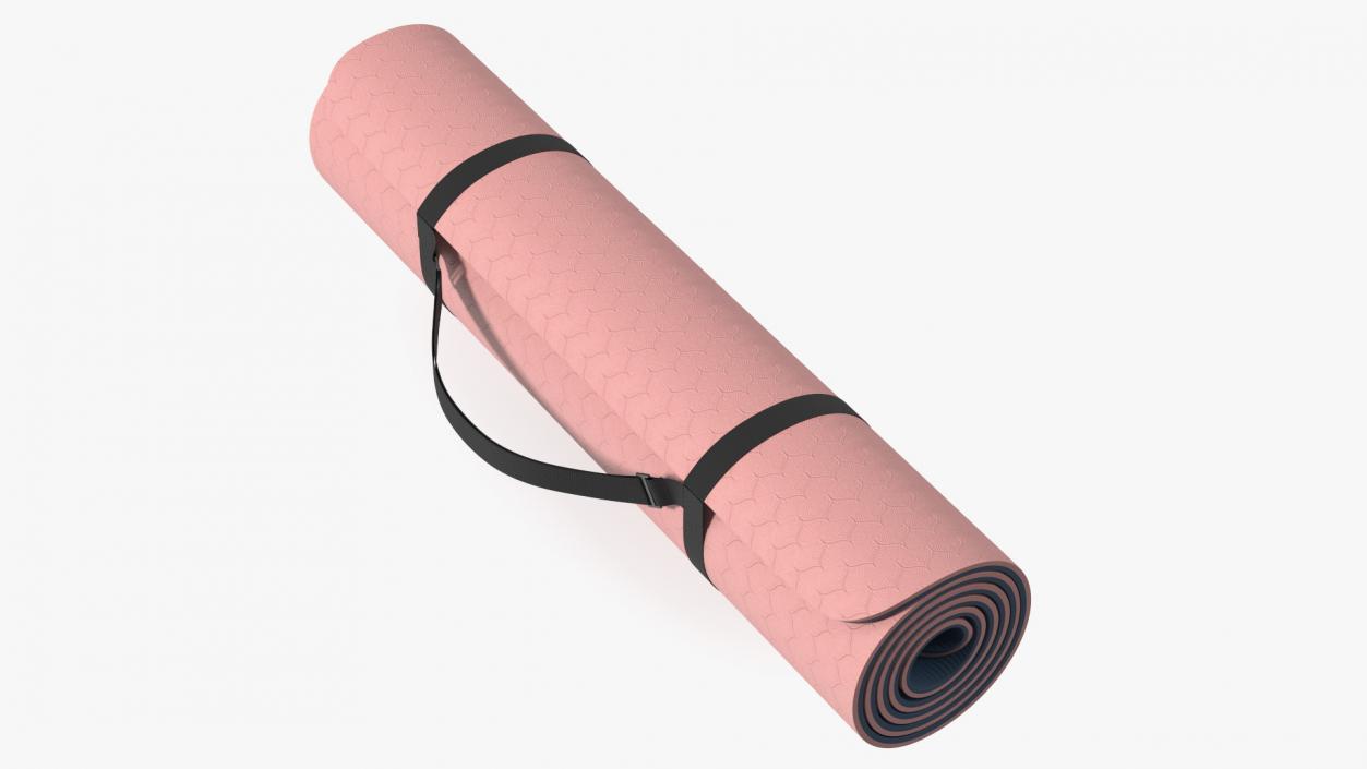 3D Yoga Mat Twisted Pink