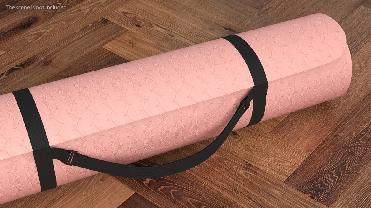 3D Yoga Mat Twisted Pink