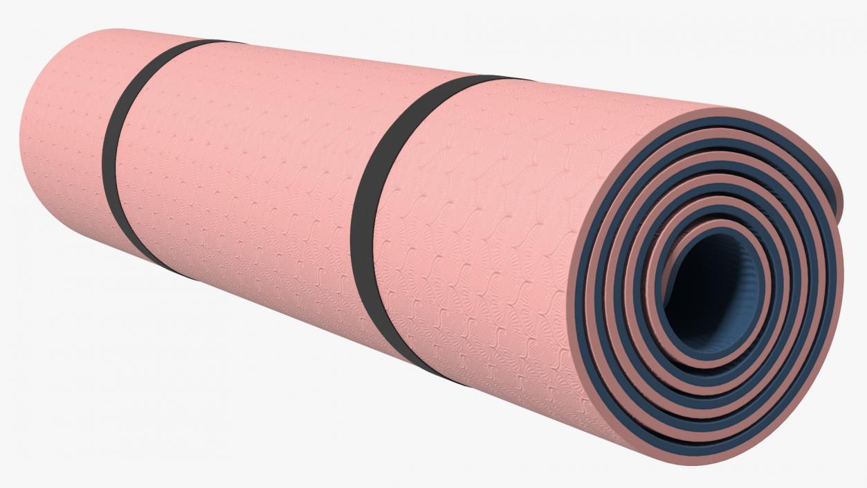 3D Yoga Mat Twisted Pink