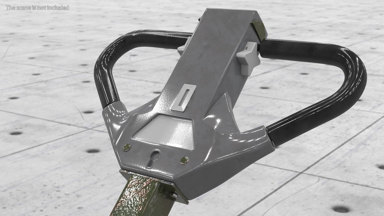 Light Aircraft Towbar Dirty 3D