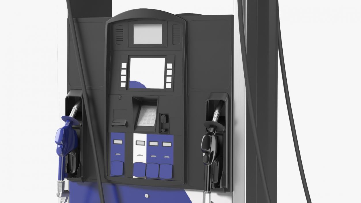 3D model Gas Pump Blue 2