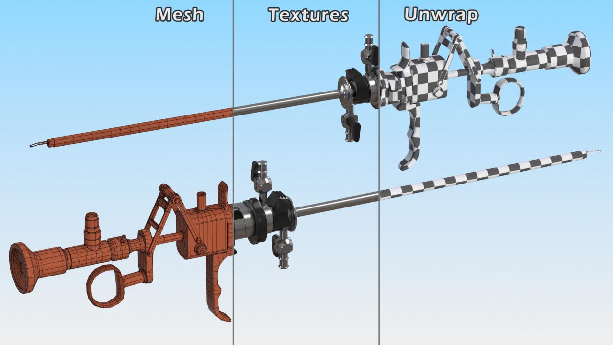 Resectoscope with Roller Electrode 3D model