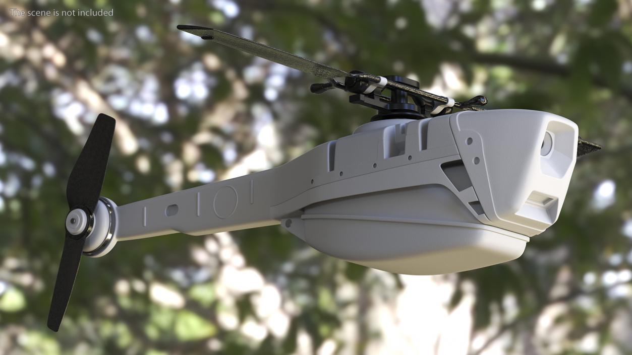 Nano Helicopter UAV 3D model