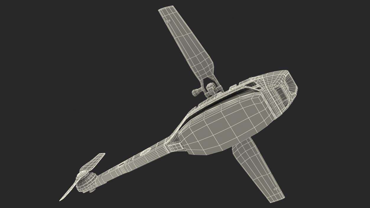 Nano Helicopter UAV 3D model