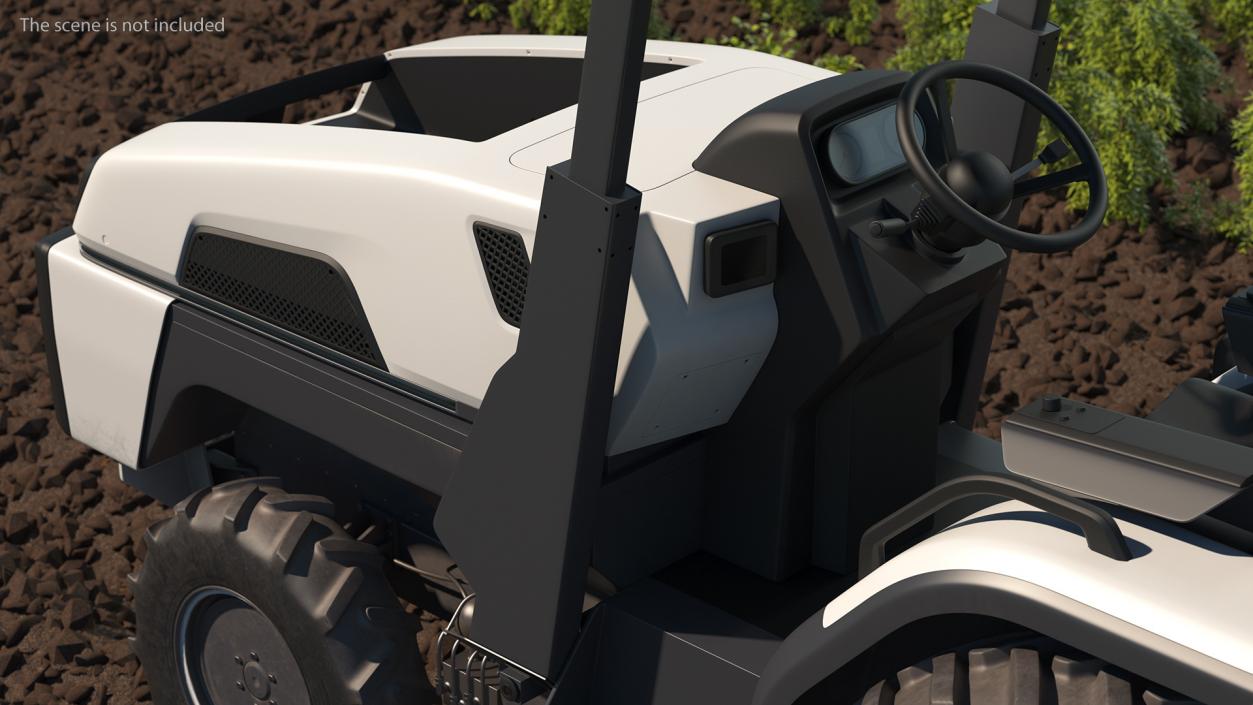 3D model Self Driving Electric Tractor Dusty