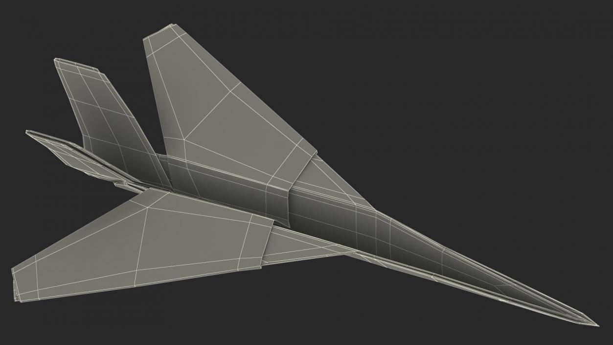 Origami Paper Airplane 2 3D model