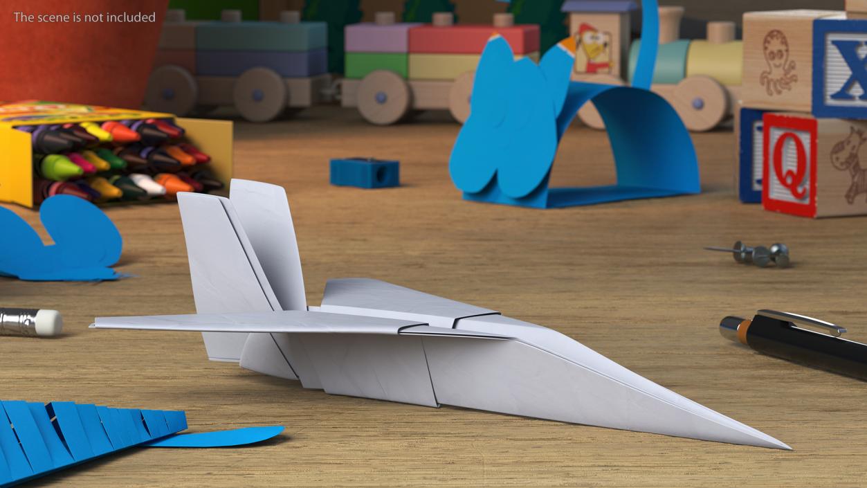 Origami Paper Airplane 2 3D model