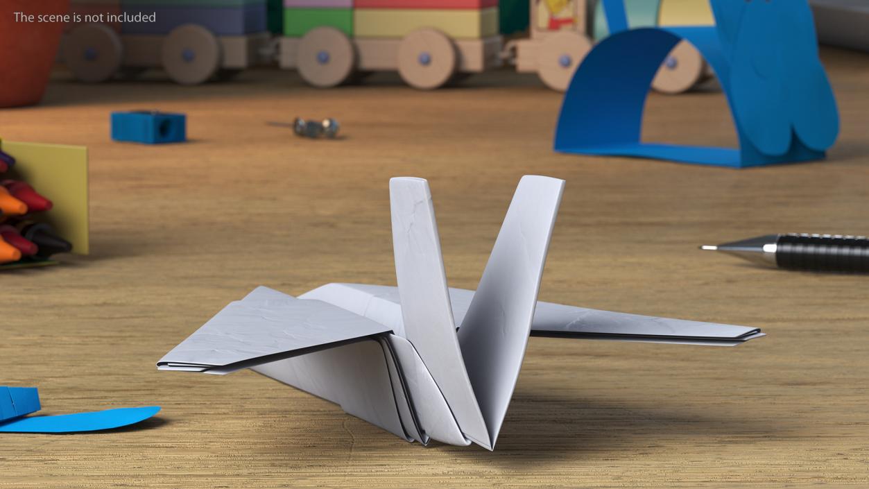 Origami Paper Airplane 2 3D model