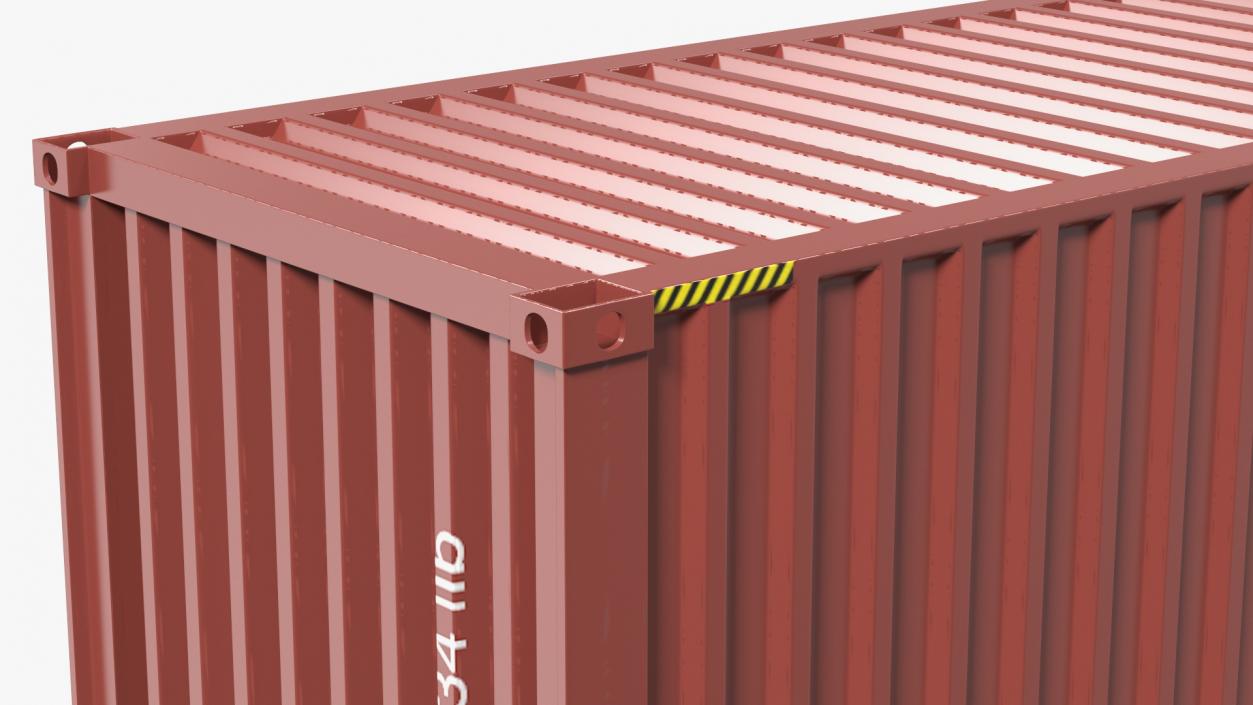 3D High Cube Shipping Container 40FT model