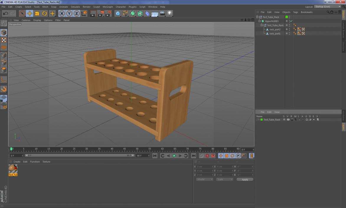 Test Tube Rack 3D model