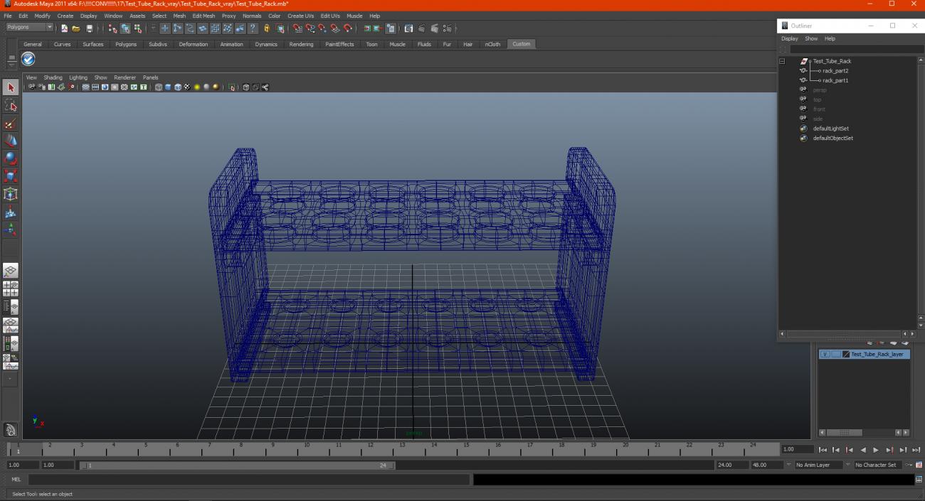 Test Tube Rack 3D model