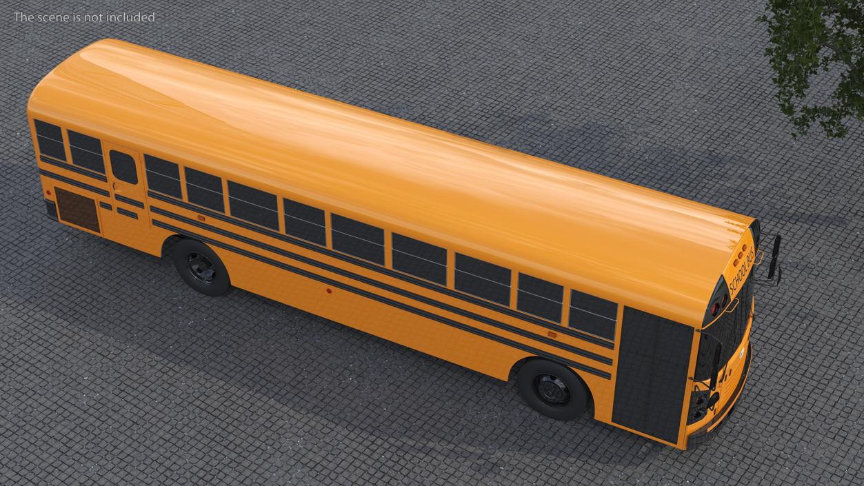 3D Blue Bird TX3 School Bus Exterior Only model