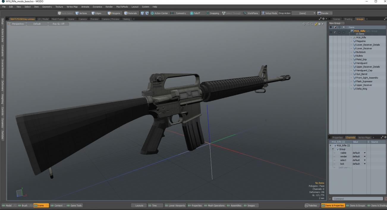 M16 Rifle 3D model