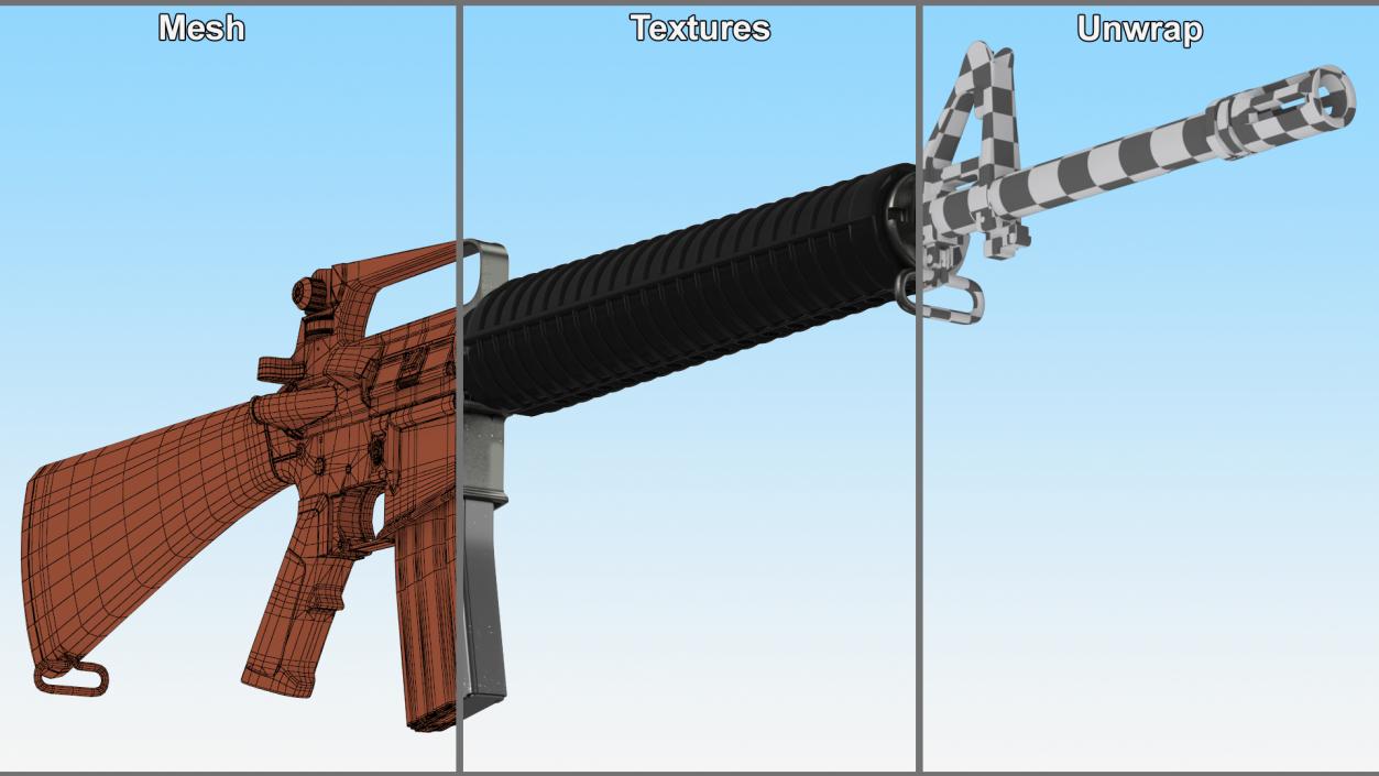 M16 Rifle 3D model