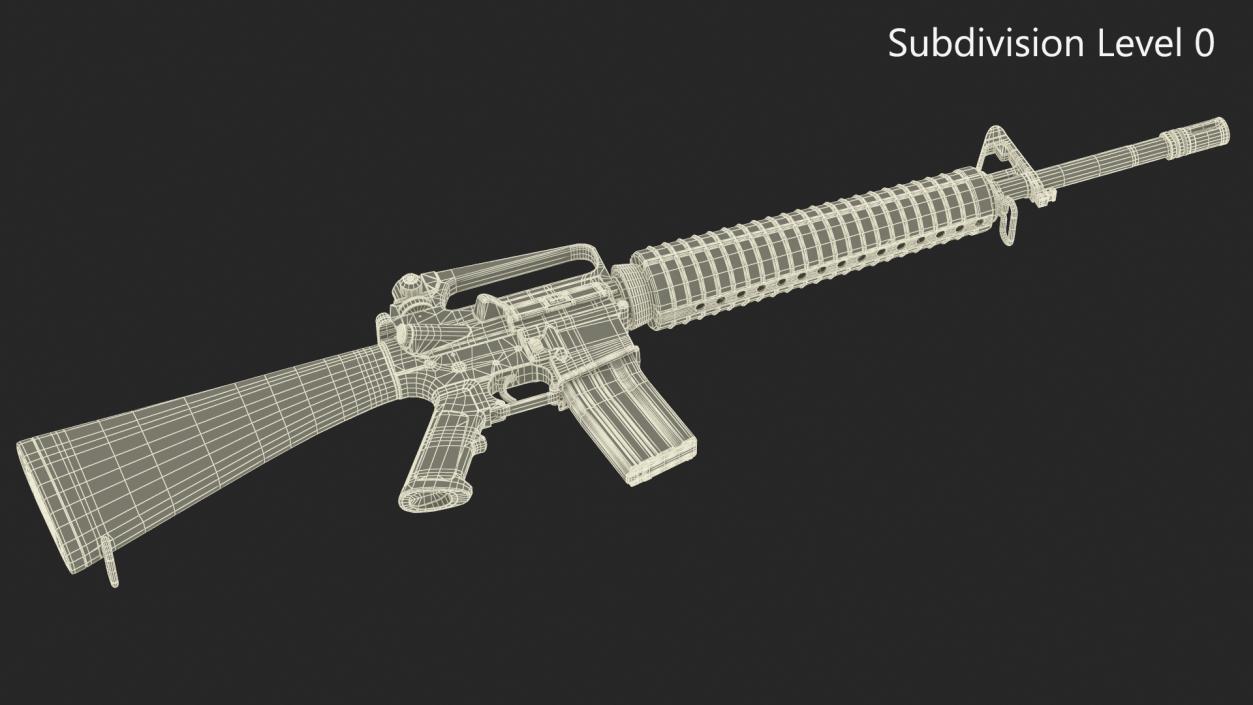 M16 Rifle 3D model