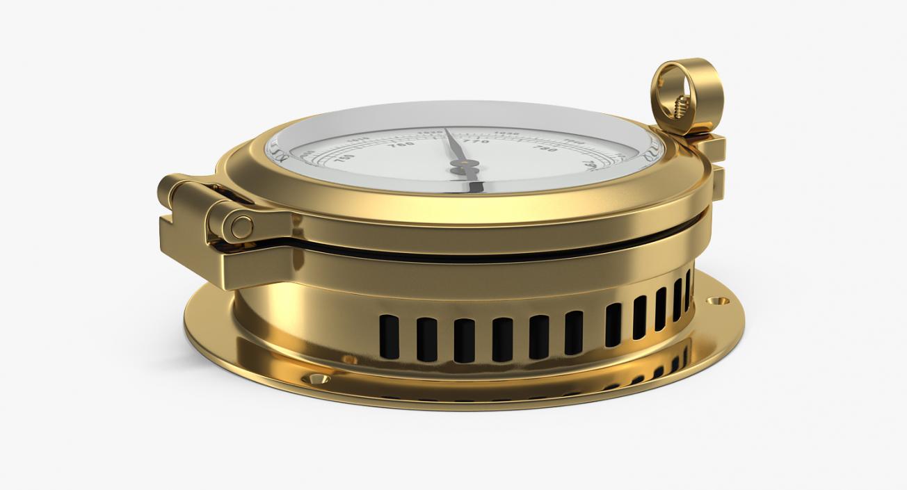 3D model Brass Ship Barometer