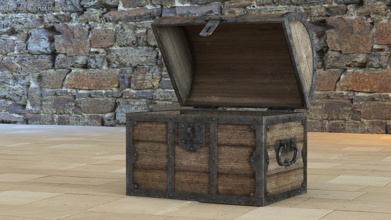 3D model Antique Wooden Chest