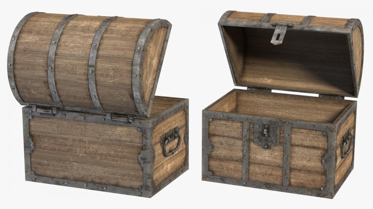 3D model Antique Wooden Chest