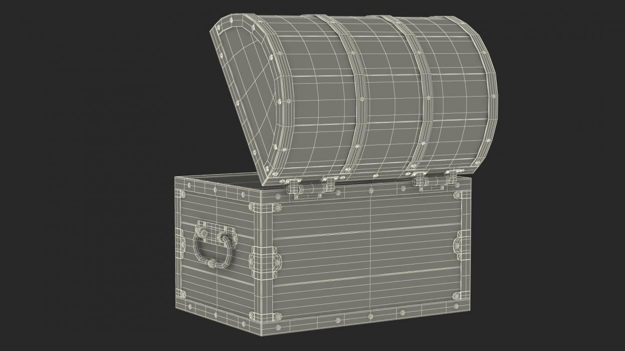 3D model Antique Wooden Chest