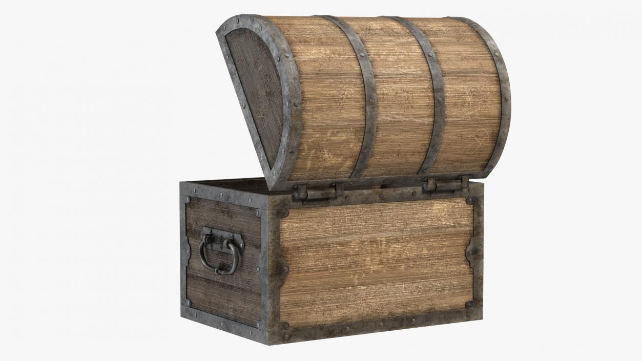 3D model Antique Wooden Chest