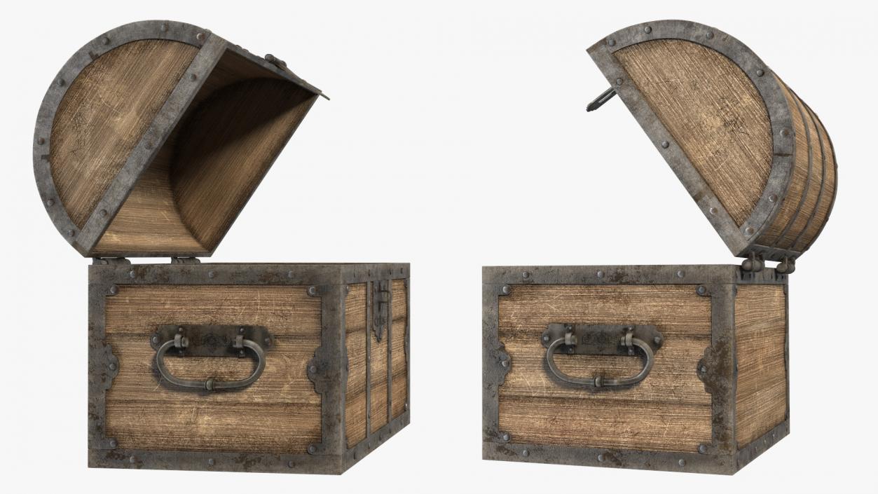 3D model Antique Wooden Chest