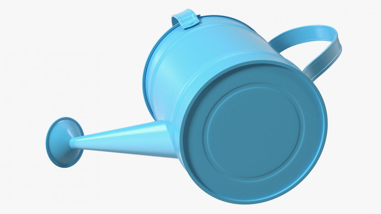 1 Gallon Blue Metal Watering Can 3D