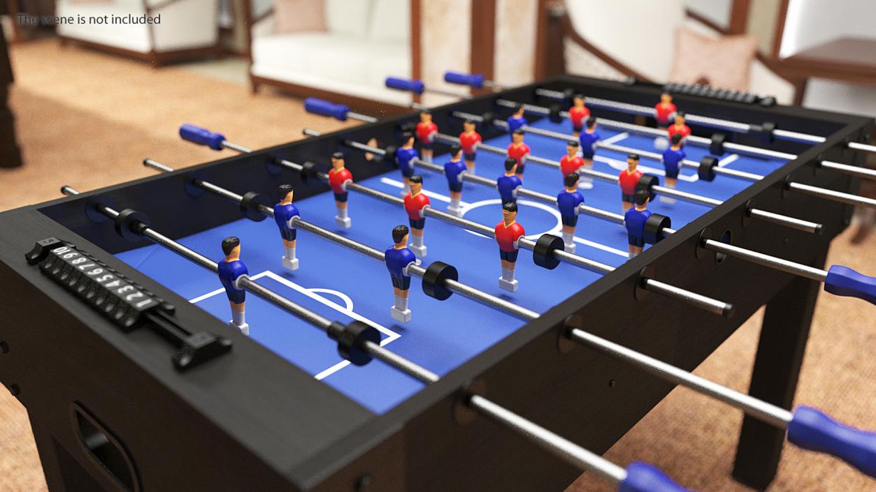 3D Foosball Table for Kids model