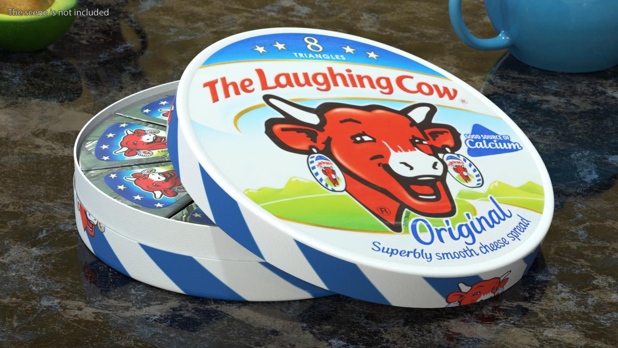 Laughing Cow Creamy Cheese Triangles Package 3D model