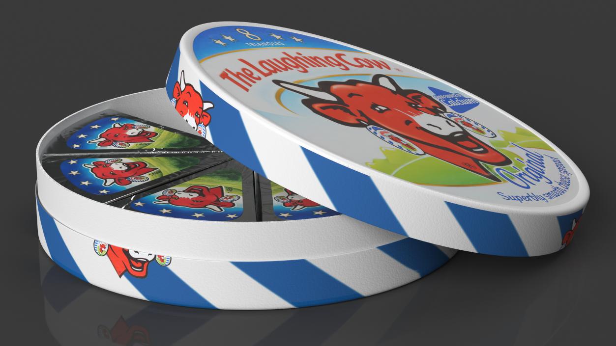 Laughing Cow Creamy Cheese Triangles Package 3D model