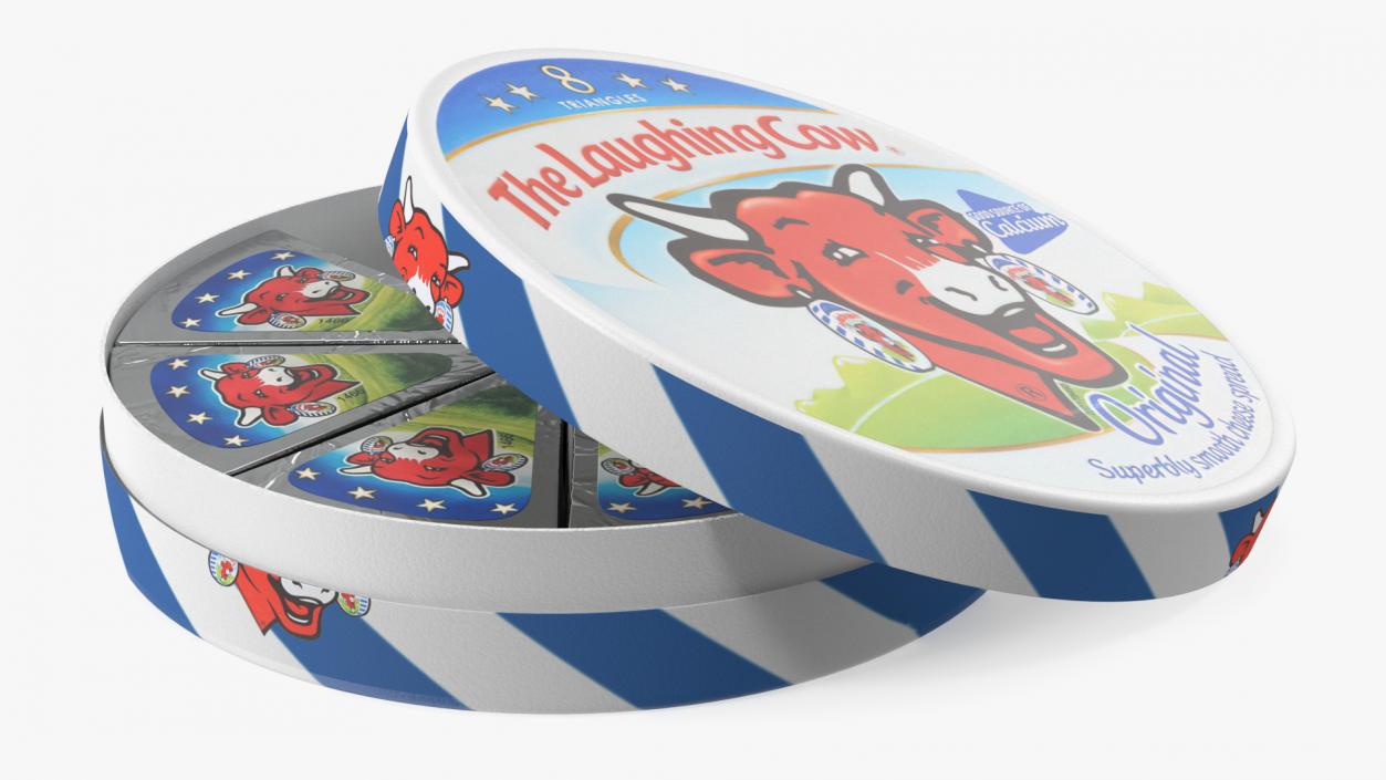 Laughing Cow Creamy Cheese Triangles Package 3D model