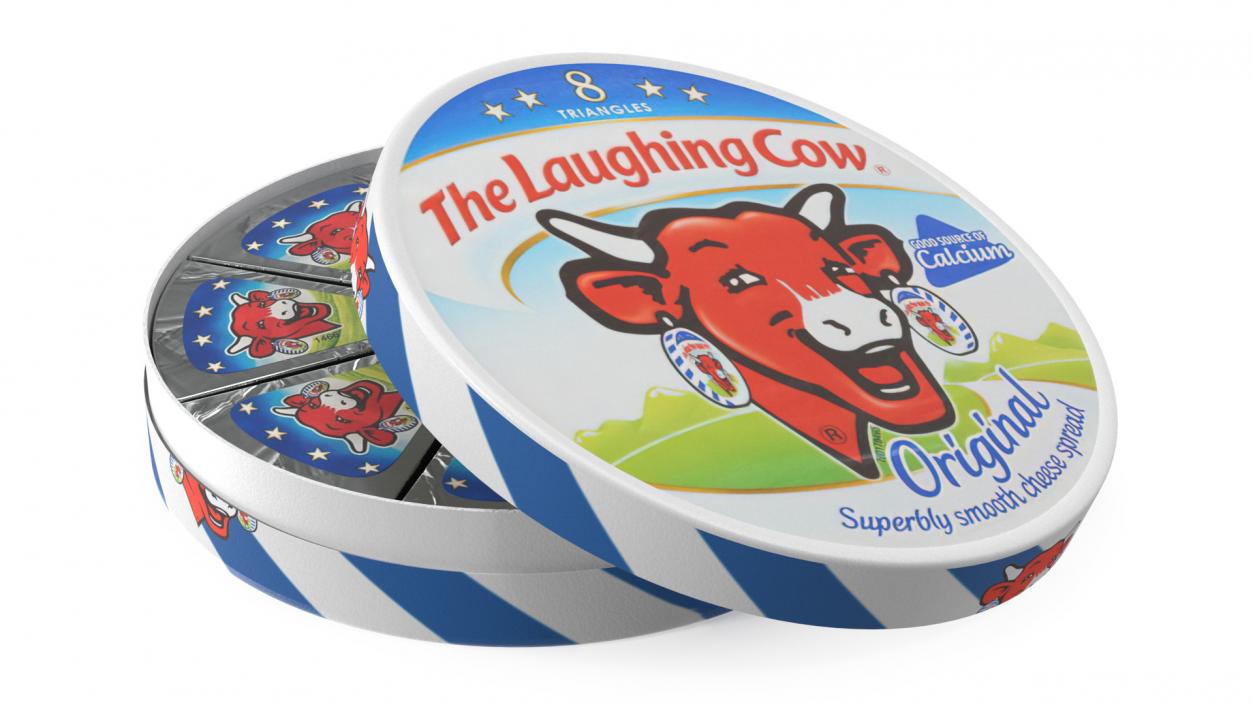 Laughing Cow Creamy Cheese Triangles Package 3D model