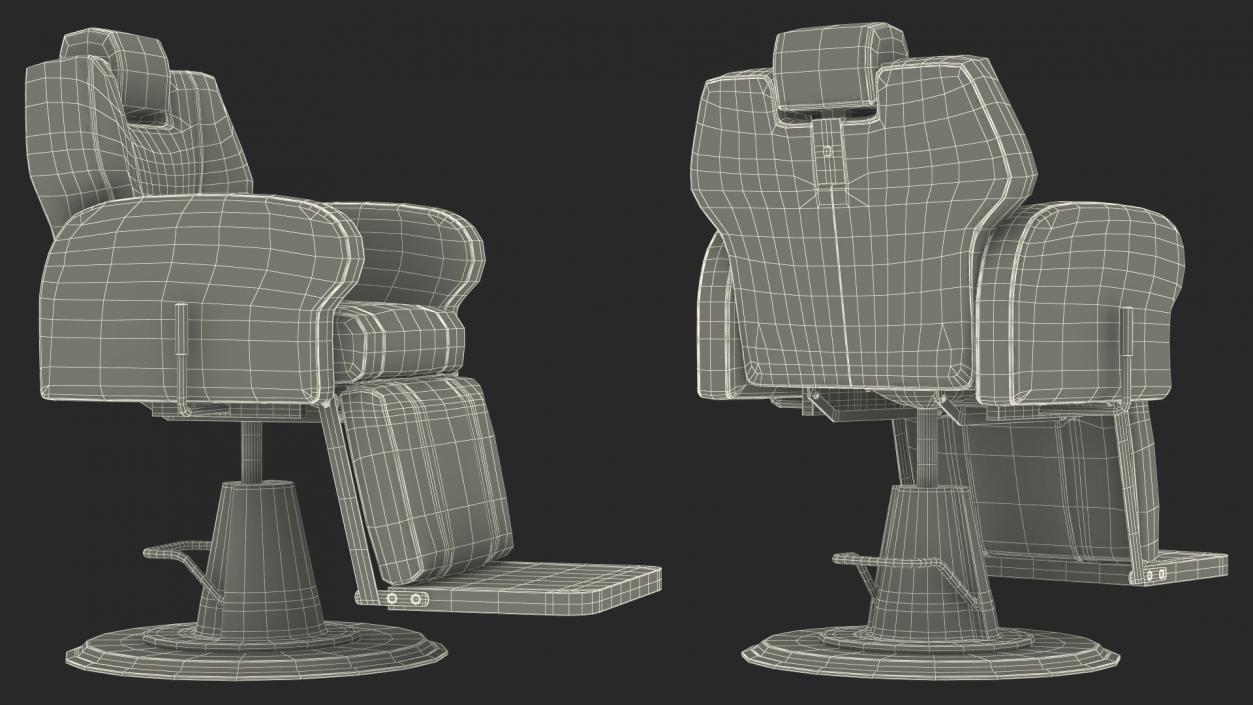 Beauty Salon Chair White 3D model