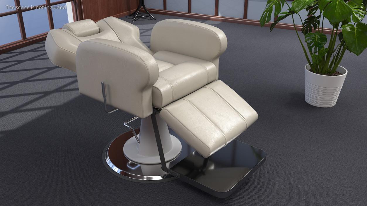 Beauty Salon Chair White 3D model