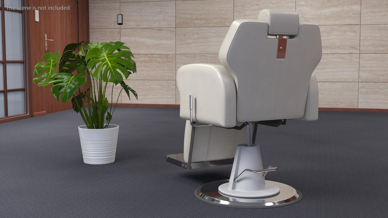 Beauty Salon Chair White 3D model