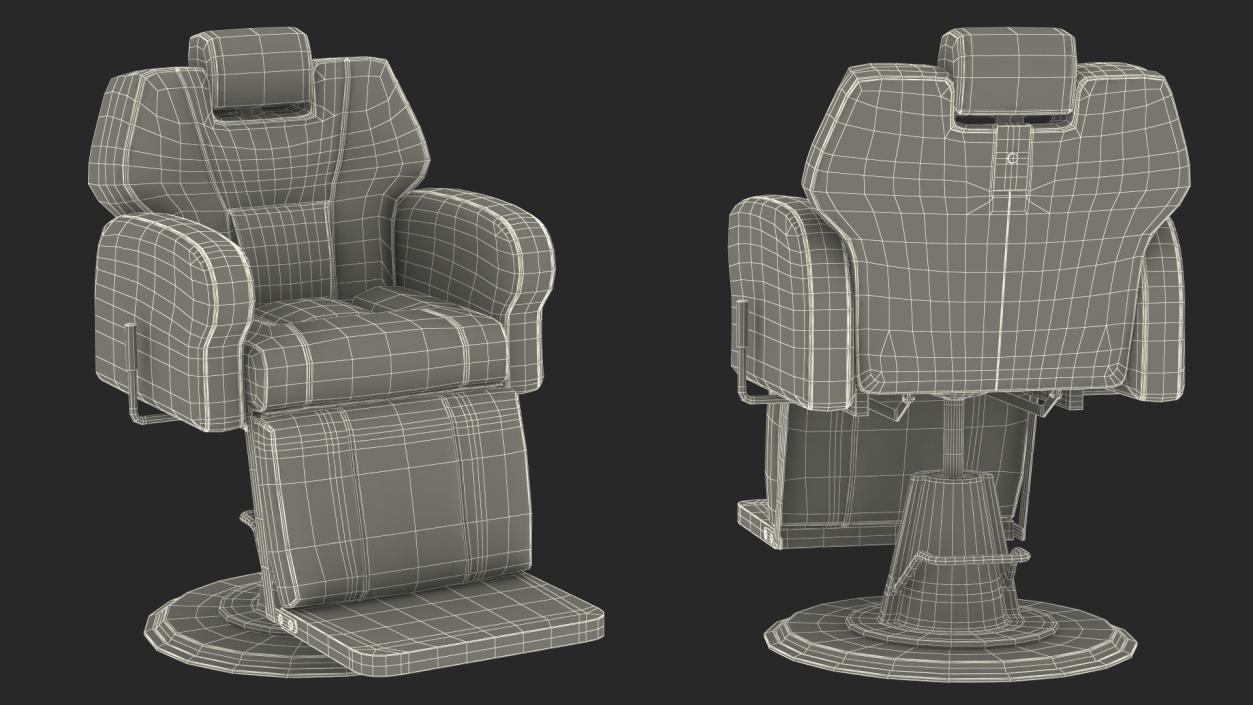 Beauty Salon Chair White 3D model