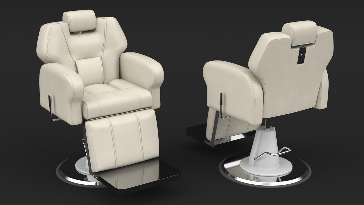 Beauty Salon Chair White 3D model