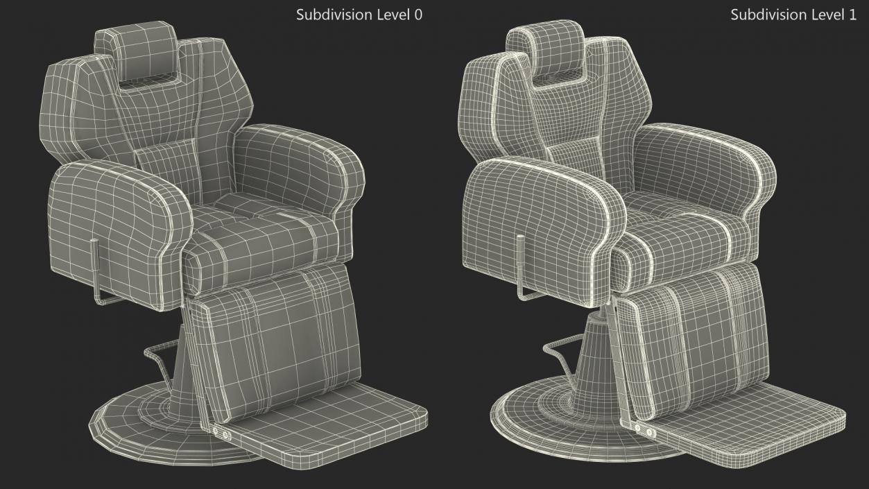 Beauty Salon Chair White 3D model