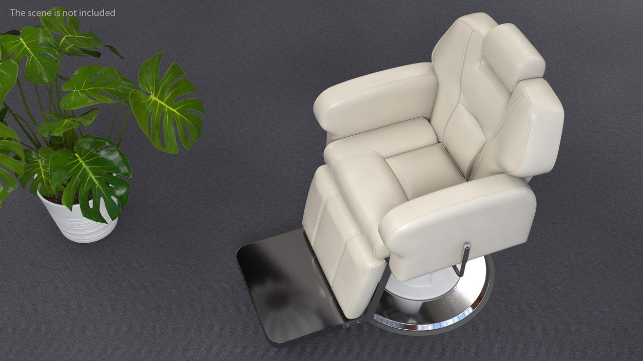 Beauty Salon Chair White 3D model